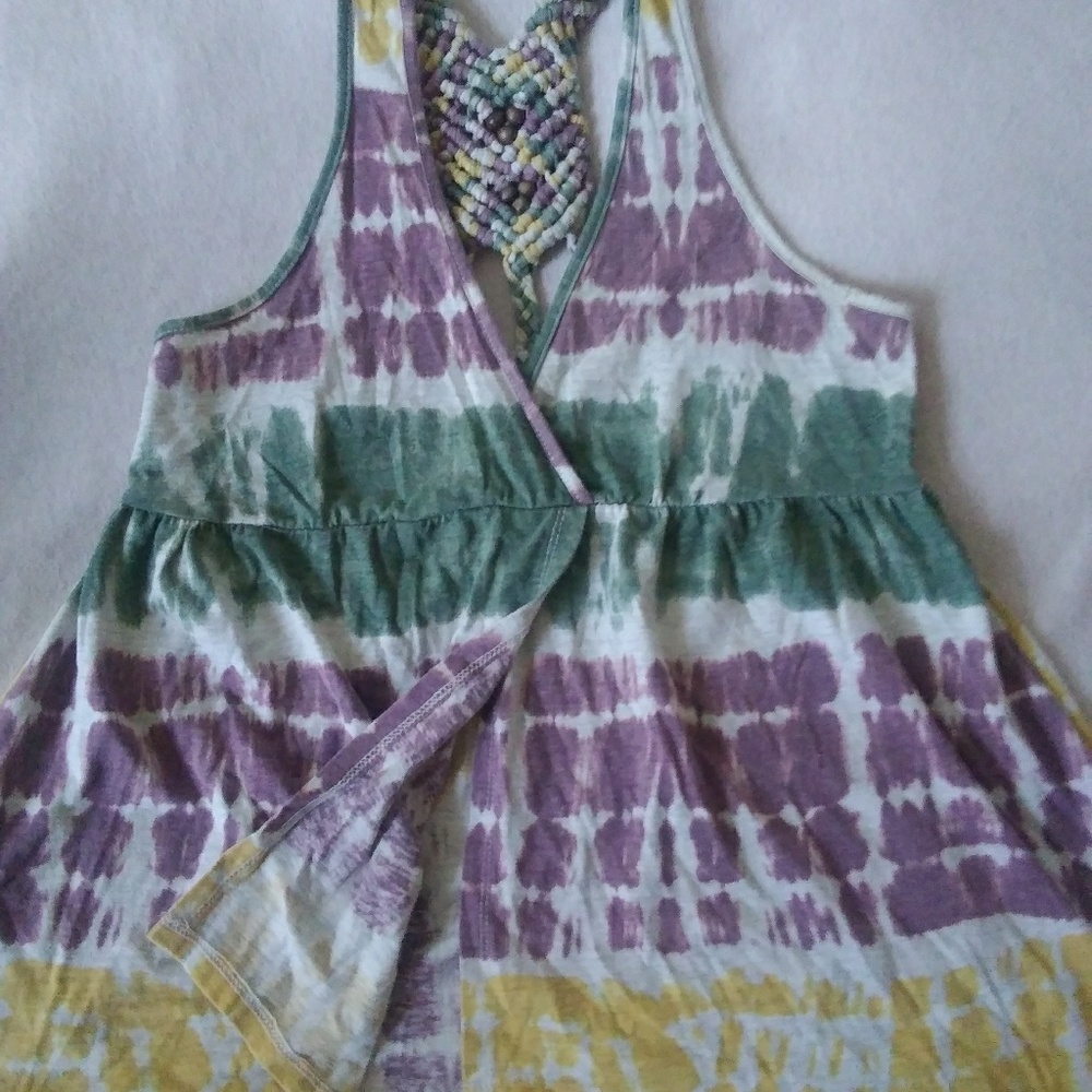 Tie dye racer back top